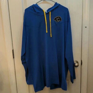 Men's Los Angeles Rams Nike Royal Sideline Pop Performance Pullover